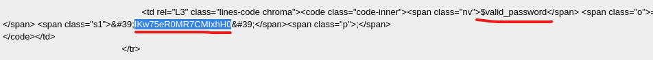 Password in Code